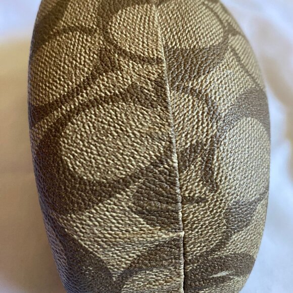 COACH Glasses Eyeglasses Sunglasses Signature Hard Clam Shell Brown Case ONLY - Picture 3 of 7